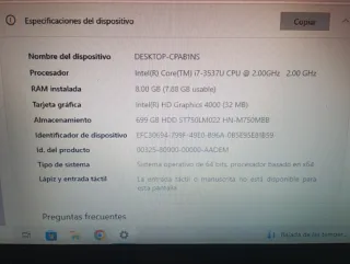Portátil Sony VAIO (serie Fit 15)  Intel Core  i7