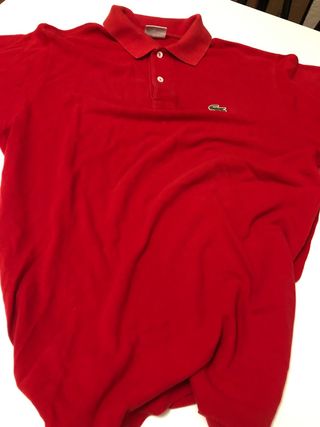 Polo Lacoste Rojo Talla S