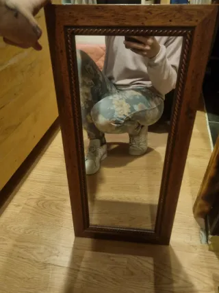 Espejo Marco Madera Marrón