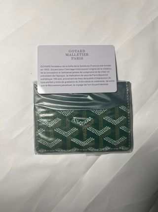 Tarjetero Goyard Verde