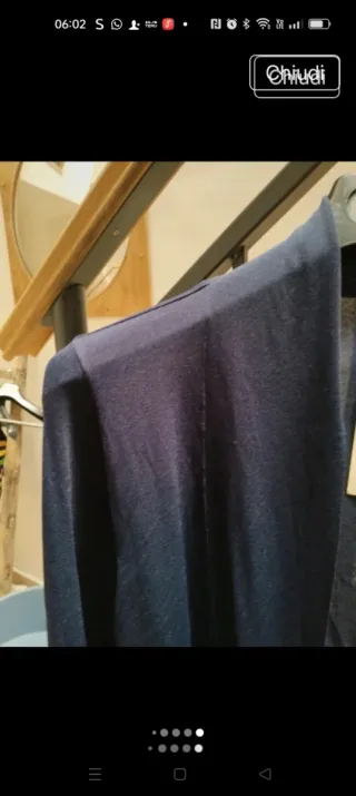 Cardigan il filo di Scozia blu