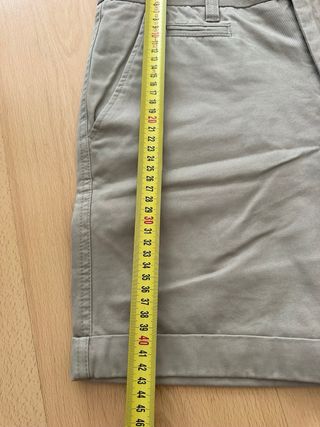 Bermudas Zara Chino Beige Taglia 38 Cotone