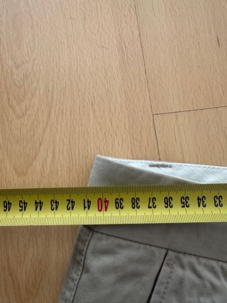 Bermudas Zara Chino Beige Taglia 38 Cotone