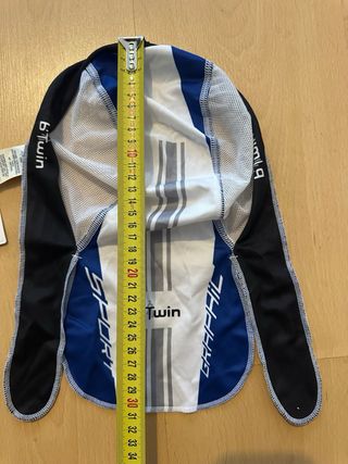 Gorra Ciclismo Btwin Decathlon Azul Negra Blanca