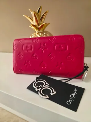 Portafoglio Gio Cellini fucsia con zip