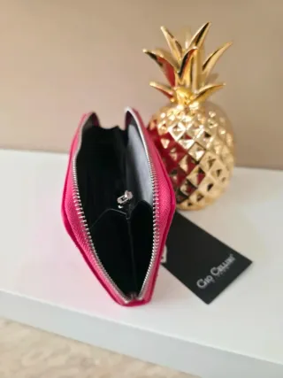 Portafoglio Gio Cellini fucsia con zip