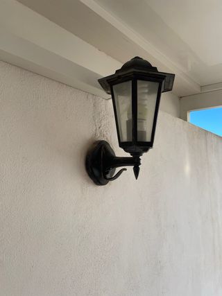 Dos Aplique de pared exterior negro10