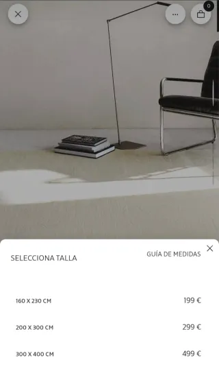 Alfombra nueva Zara Home blanca