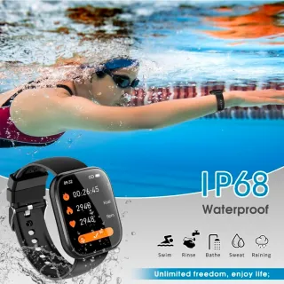 Smartwatch Uomo Donna 1,85'' Orologio IP68 fitness