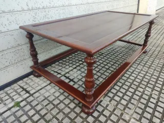 Mesa de centro madera años 60