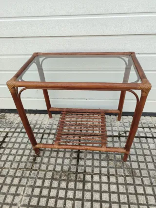 Mesa de centro madera años 60