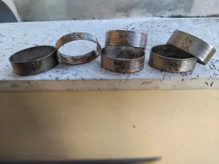 Portatovaglioli vintage placcati argento