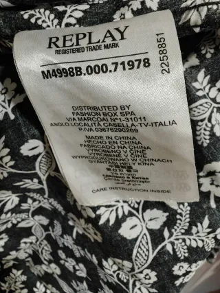 Camisa REPLAY Floral Talla L