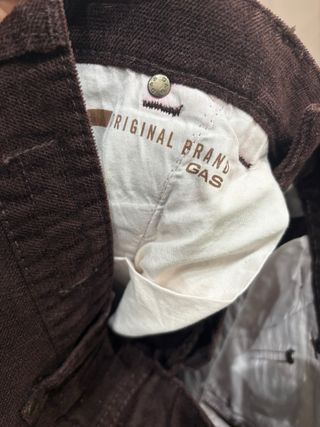 Pantaloni Gas velluto a coste vintage marrone