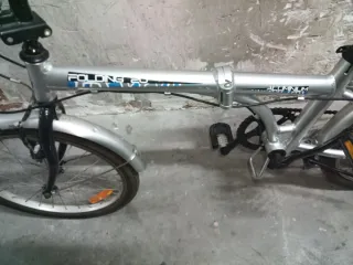 Bicicleta Plegable Plata