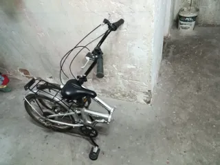 Bicicleta Plegable Plata