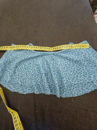 Top Sfera donna fantasia leopardata azzurro