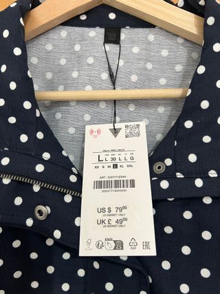 Chaqueta Zara Lunares Talla L