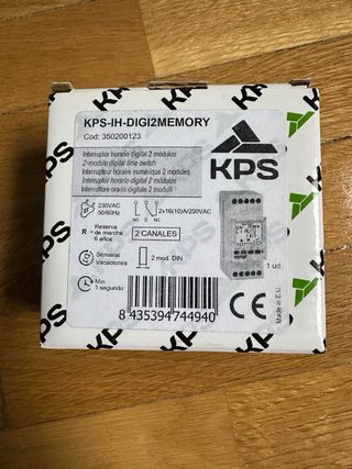Interruptor horario digital KPS 2 módulos