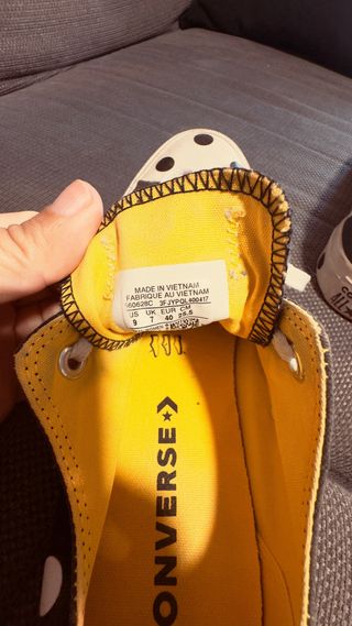 Converse Lunares Negro/Blanco Talla 40