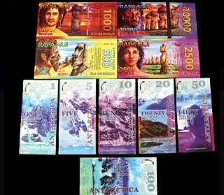 Banconote Rapa Nui e Antartide