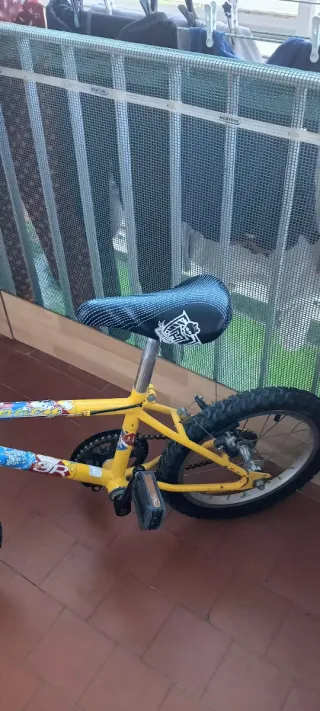 Bicicleta Infantil 16 Azul y Amarillo