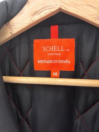 Abrigo Schell Sportswear Talla M Negro