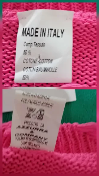 Maglione Made in Italy  Stelle Distressed Nuovo