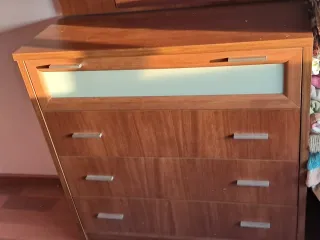 Muebles habitacion color cerezo A recoger en navia