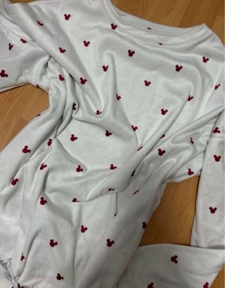 Pijama Mickey Mouse Blanco Talla M