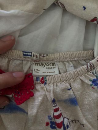 Vestido bebé niña Mayoral casitas marineras