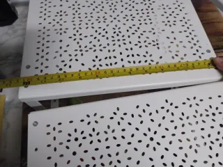 Estantería metálica blanca 7 módulos