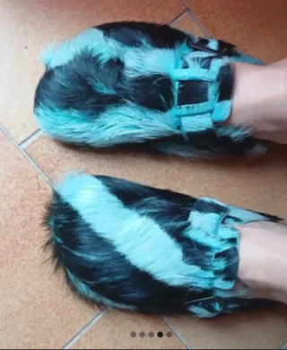 Sabot L'Artigiano Pelle Cavallino Turchese 37