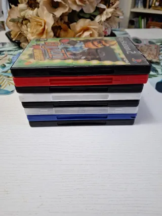 Lote 8 Juegos PS2: Buzz!, EyeToy, Fútbol, SmackDow