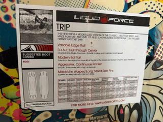 Tabla Wakeboard Liquid Force 138 con Botas