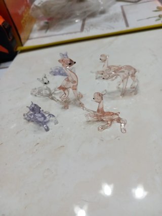 Set 7 Bambi Murano Vetro