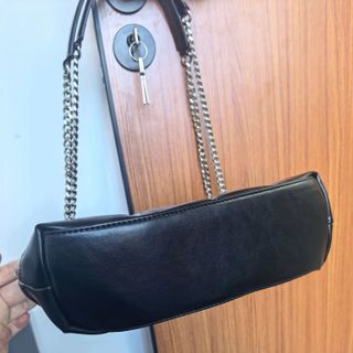 Bolso YSL Puffer Negro Plateado