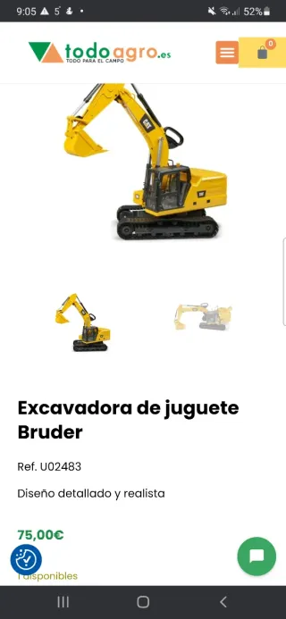 Escavatore giocattolo Bruder CAT