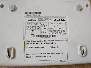 Lote 2 Routers Vintage Zyxel/Comtrend/Telefonica
