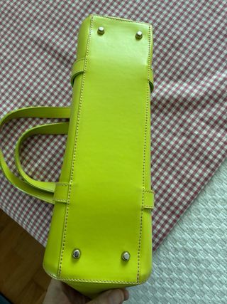 Bolso Furla verde y rosa