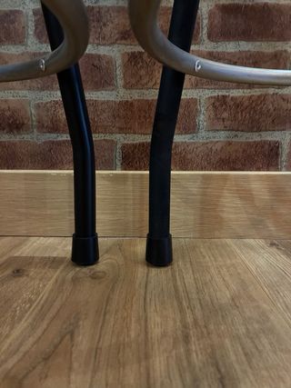 Taburete Industrial Negro y Madera