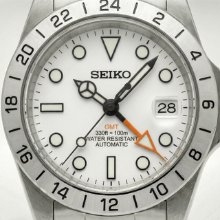 Seiko Mod Explorer II GMT Blanco