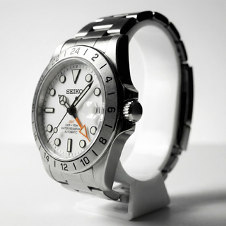 Seiko Mod Explorer II GMT Blanco