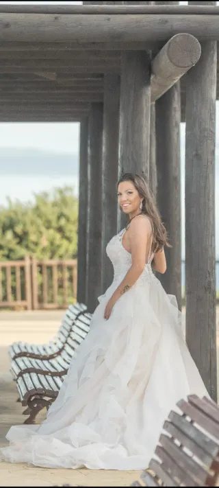 Vestido de Novia Talla 36-38 Con brillantes