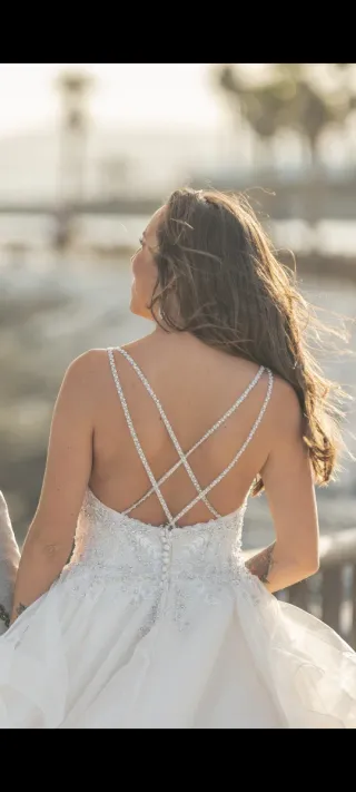 Vestido de Novia Talla 36-38 Con brillantes