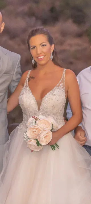 Vestido de Novia Talla 36-38 Con brillantes