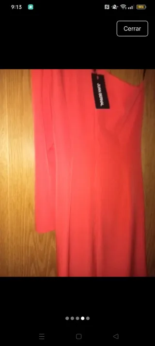 Vestido Fiesta Juan Bernal Rojo Talla 44