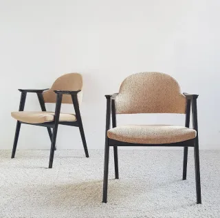 2 Sillas COMPAS de GUILLEUMAS. Vintage, 70s.