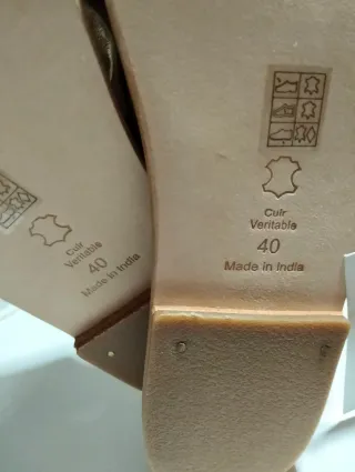 Sandalias Les Bagatelles Talla 40 Doradas