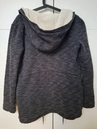 Chaqueta Roxy gris jaspeada borreguito